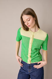 Cardigan a maniche corte