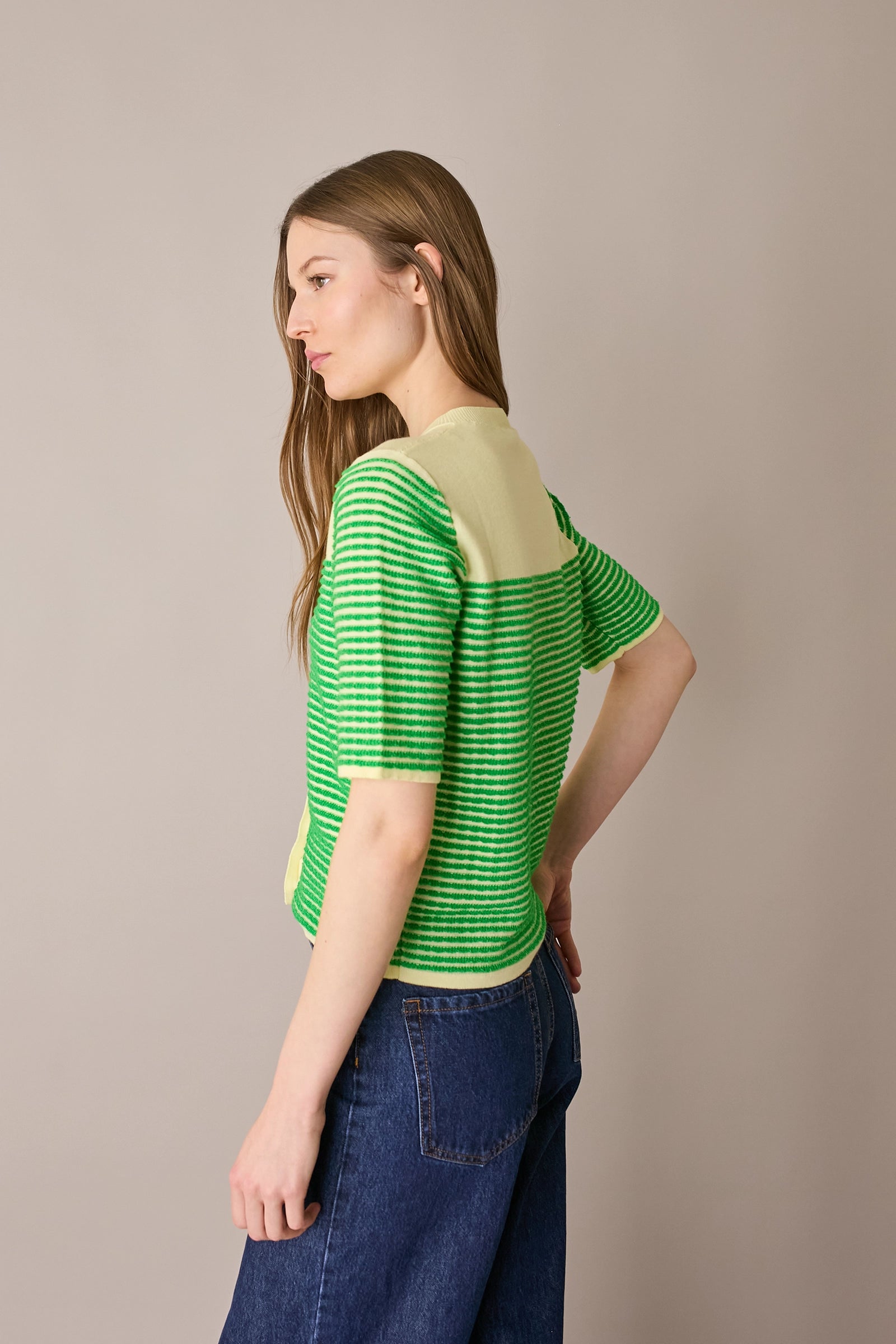 Cardigan a maniche corte