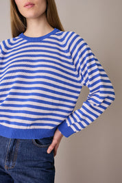 Maglia girocollo a righe