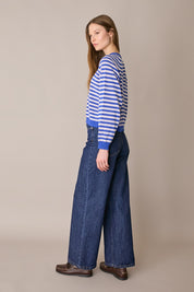 Maglia girocollo a righe