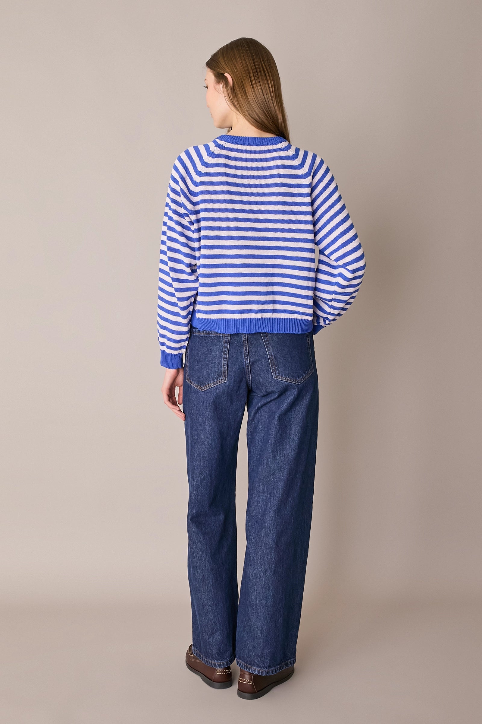 Maglia girocollo a righe