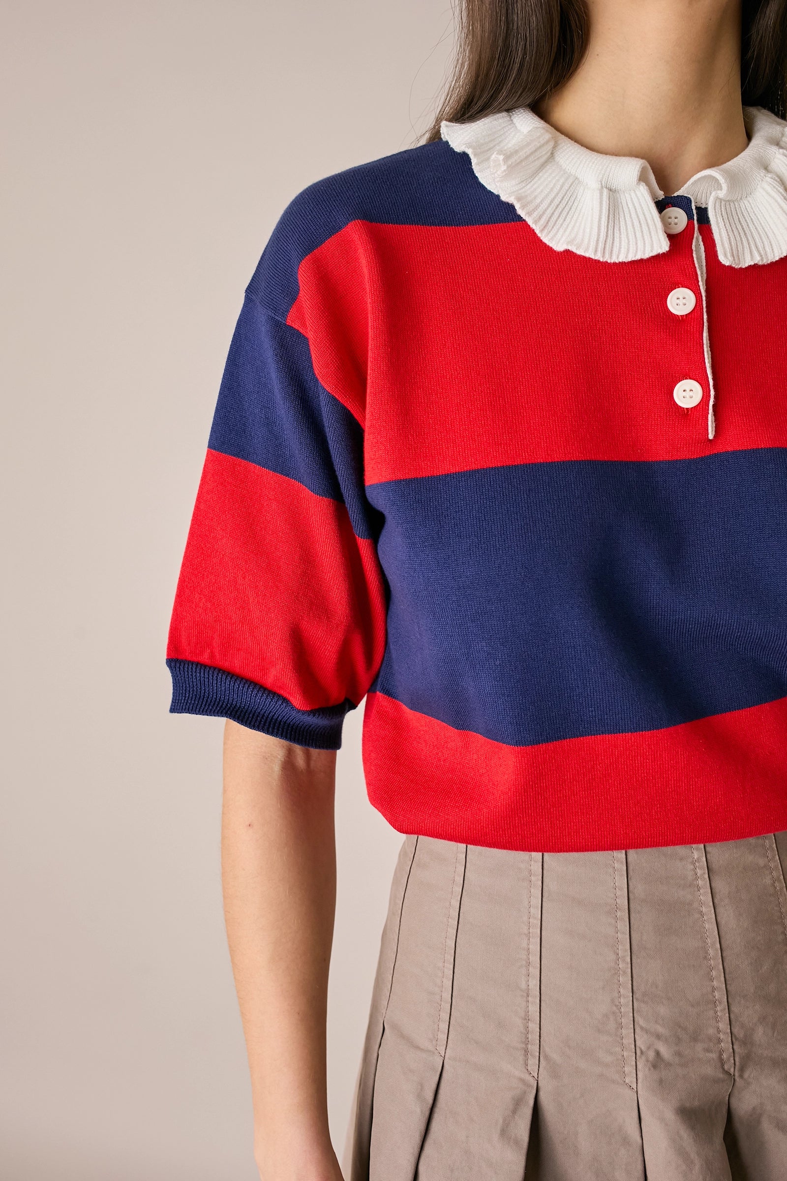 Short-sleeve rugby polo