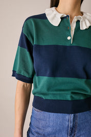 Short-sleeve rugby polo