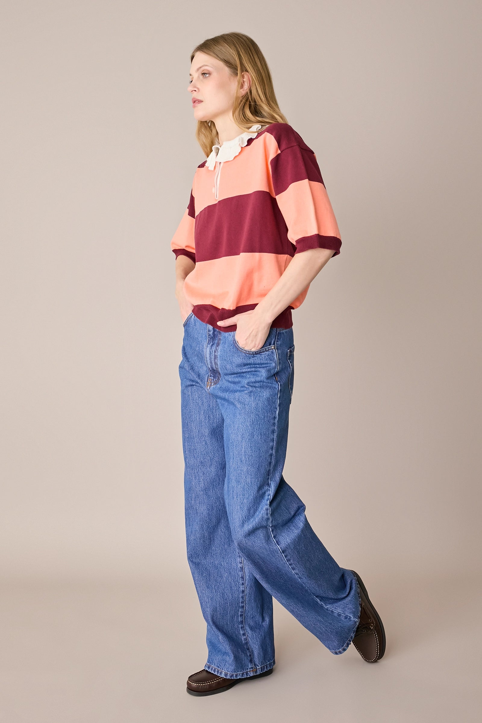 Short-sleeve rugby polo