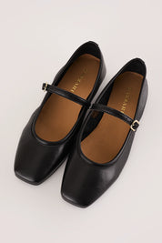 Square-toe Mary Jane flats