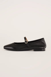 Square-toe Mary Jane flats