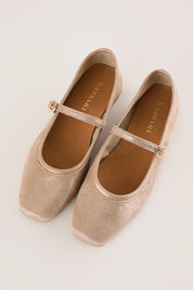 Square-toe Mary Jane flats
