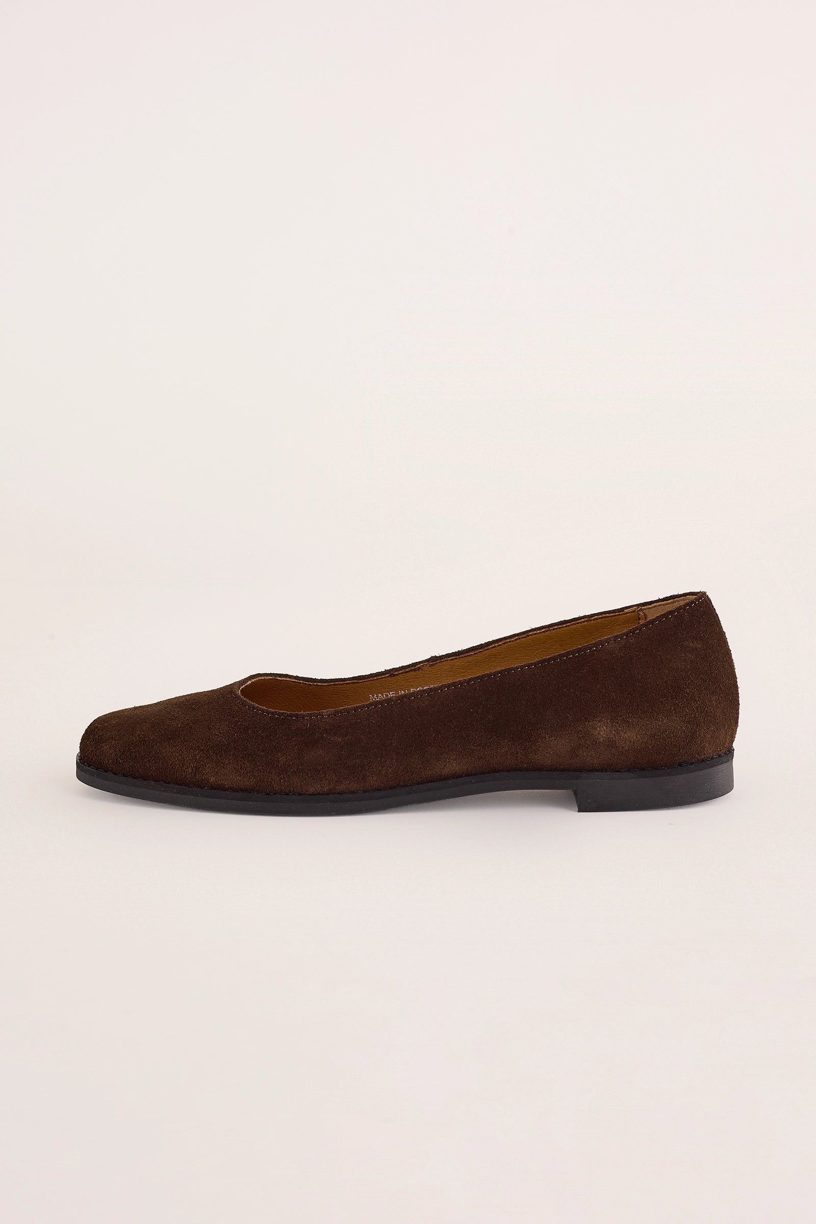 ballerine con fondo in gomma – cashott copenhagen camoscio faggio, pelle scamosciata