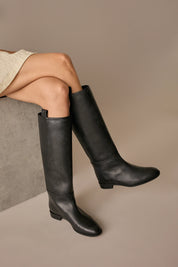 stivali cavallerizza nero, made in italy