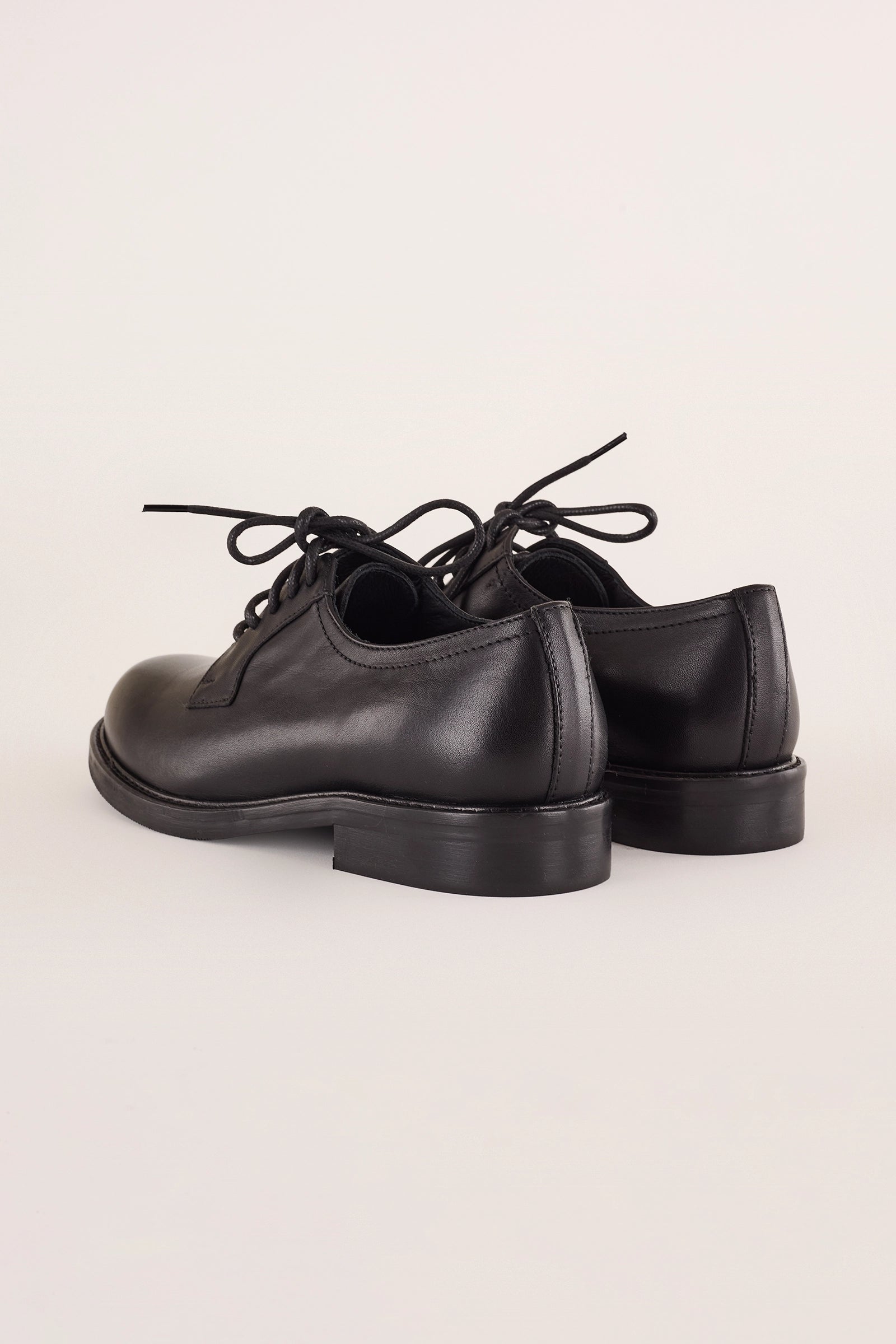 scarpe stringate classiche, vera pelle, nero