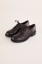 scarpe stringate classiche, suola in gomma, nero