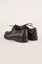 scarpe stringate classiche testa di moro, vera pelle