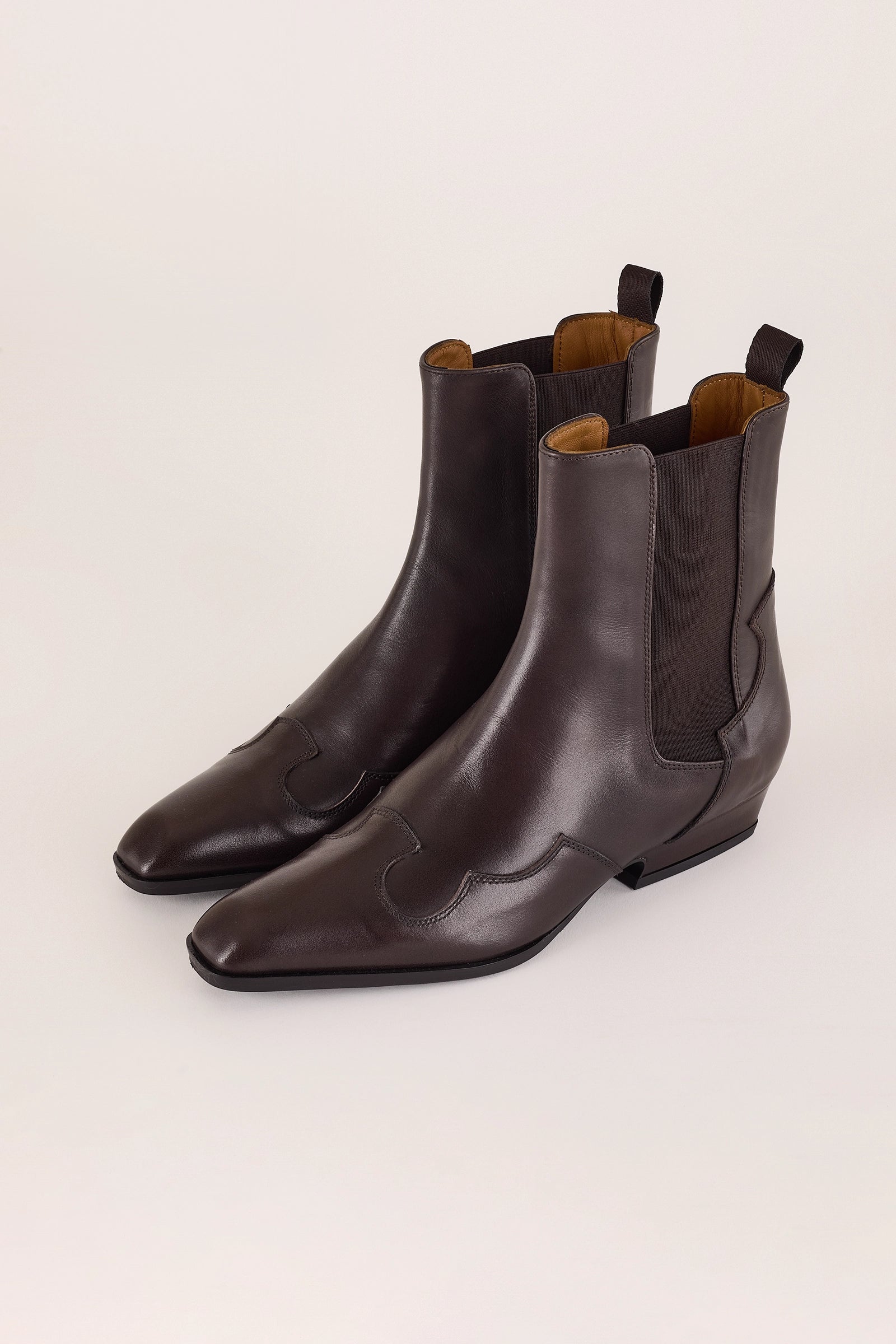 stivaletti texani caffe, made in italy