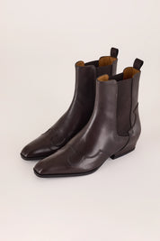 stivaletti texani caffe, made in italy