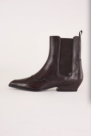 stivaletti texani, made in italy, caffe