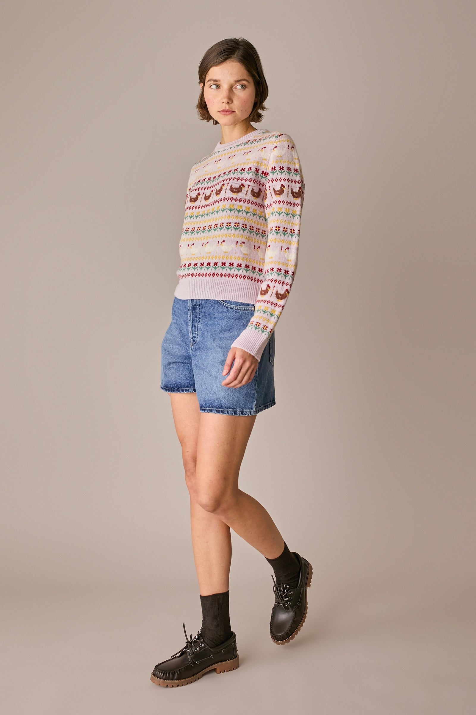maglia chicken run abisso, modello girocollo