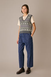 gilet swan dance bosco, scollo a v