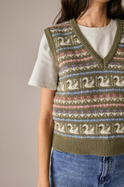 gilet swan dance bosco, made in italy